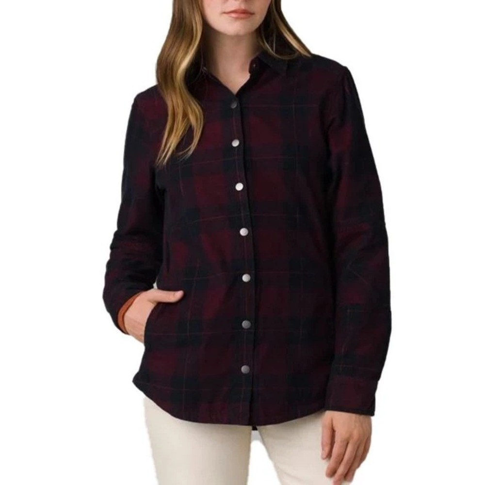 Prana Porter Shacket Women S Corduroy Flannel 100% Organic Cotton Cabincore Hike